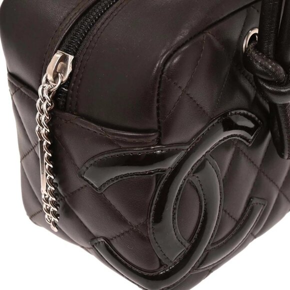 Chanel Brown Calfskin Cambon Ligne Bowling Bag - Picture 3 of 10